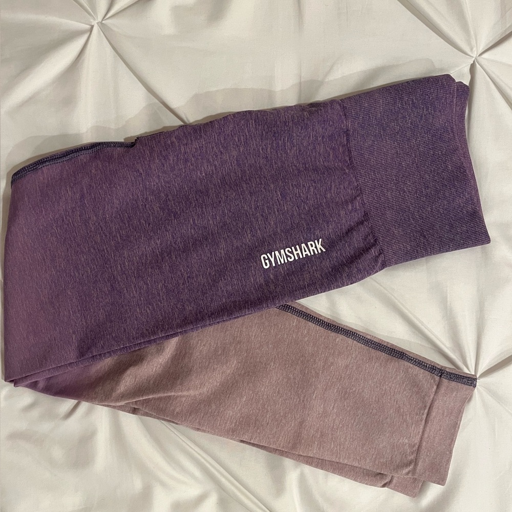 GYMSHARK Adapt Ombré Leggings | Pink/Purple | SMALL